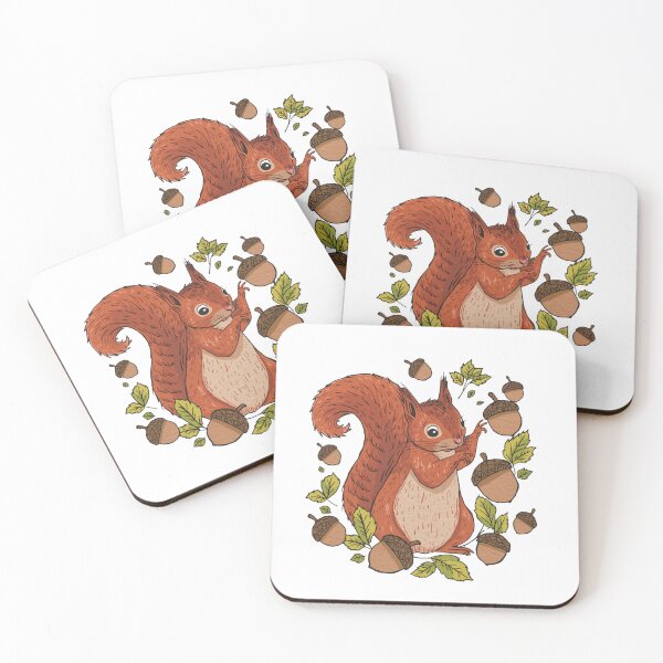 Item preview, Cute Squirrel Forest Nature Art designed and sold by aminomen.