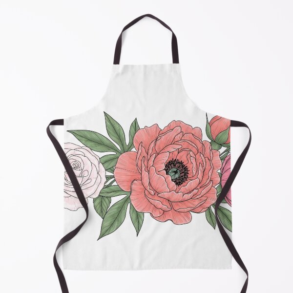 Item preview, Peonies and Roses Botanical Illustration designed and sold by PixorStudio.