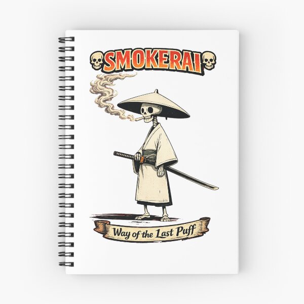 Item preview, Smokerai – Way of the Last Puff Skeleton Samurai designed and sold by Newthingzy.