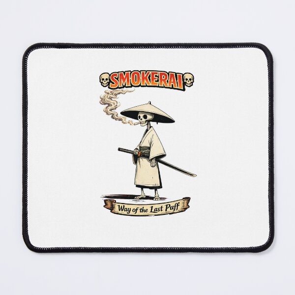 Item preview, Smokerai – Way of the Last Puff Skeleton Samurai designed and sold by Newthingzy.