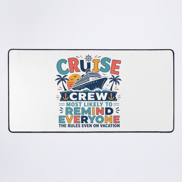 Item preview, Most Likely to Remind Everyone the Rules Even on Vacation – Funny Family Cruise Crew Matching – Teacher Rule Keeper designed and sold by Winarrts.