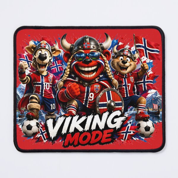 Item preview, Viking Mode Norway Football Wooligan Team designed and sold by WabiSabiSjak.