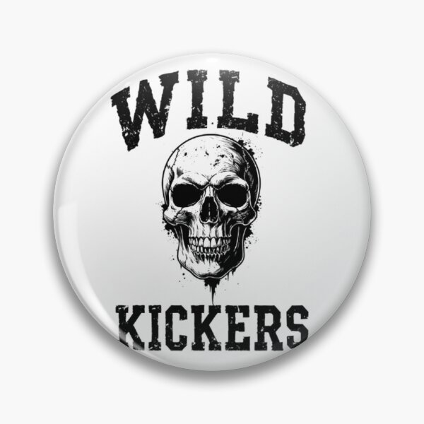Item preview, Vintage Distressed Skull - Wild Kickers Goth Biker Graphic designed and sold by Structure-Blue.