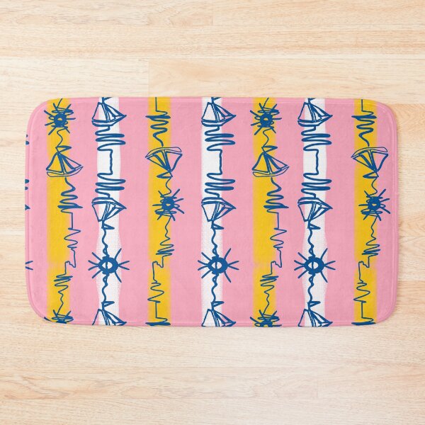 Item preview, Sailing Waterways pink designed and sold by LorlovesDesign.