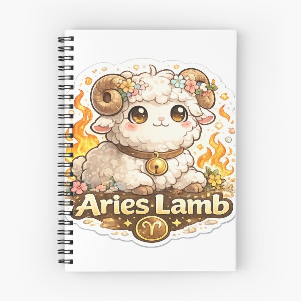 Item preview, Aries Lamb Sticker | Cute Zodiac Animal | Astrology Sticker designed and sold by CozypagesStudio.