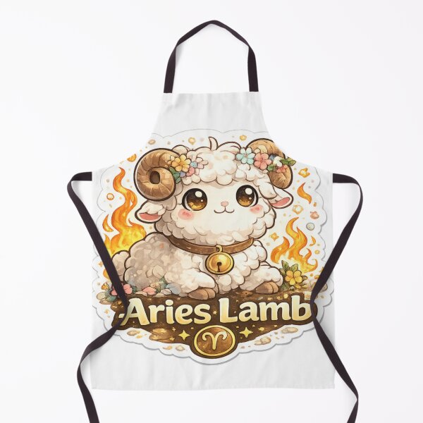 Item preview, Aries Lamb Sticker | Cute Zodiac Animal | Astrology Sticker designed and sold by CozypagesStudio.
