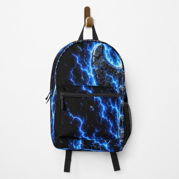 Item preview, Electric Guitar Blue Lightning Rock Art designed and sold by miraldymelody.