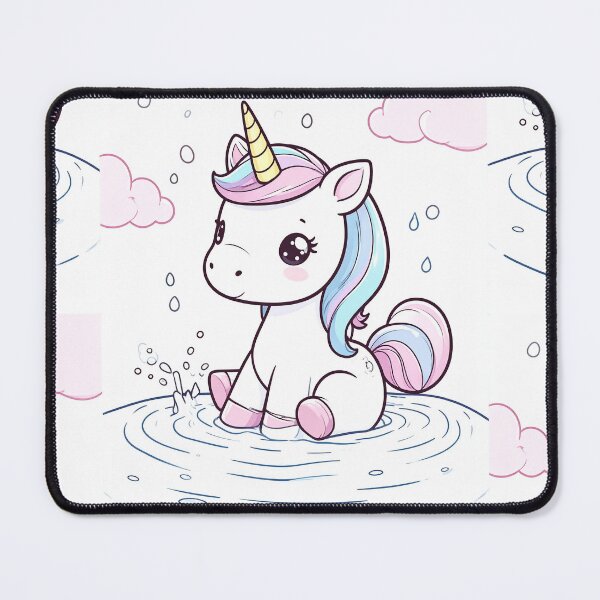 Item preview, Cute Unicorn playing in the water  designed and sold by ShipDrop.