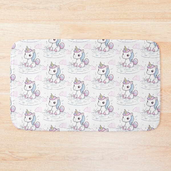 Item preview, Cute Unicorn playing in the water  designed and sold by ShipDrop.