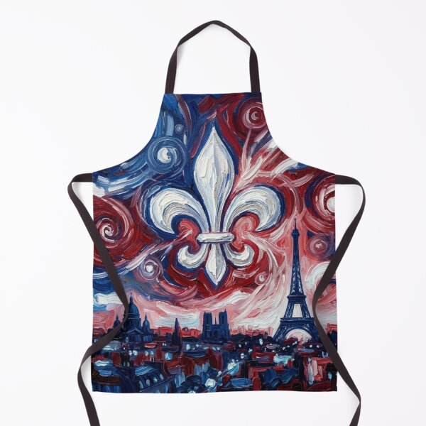 Item preview, Fleur De Lys Paris Bastille Day French Tricolor Van Gogh Eiffel Tower designed and sold by ProjectNoah.