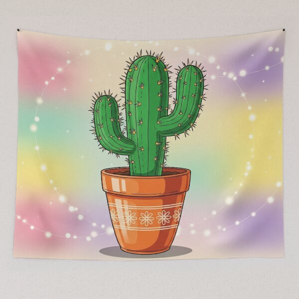 Item preview, Pastel Saguaro Cactus Glow designed and sold by PixorStudio.