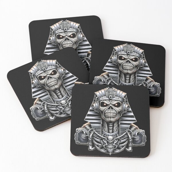 Item preview, Eddie Pharaoh Skull Metal Art designed and sold by DeimosArtIntl.