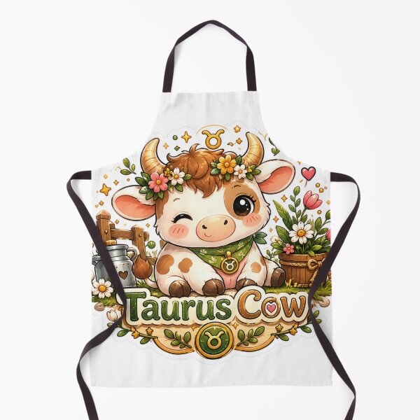 Item preview, Taurus Cow Sticker | Cute Zodiac Animal Sticker | Astrology Gift designed and sold by CozypagesStudio.