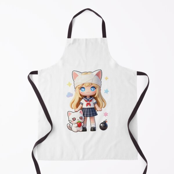 Item preview, Cute Anime Girl with Her Strawberry Cat designed and sold by Saeed73.