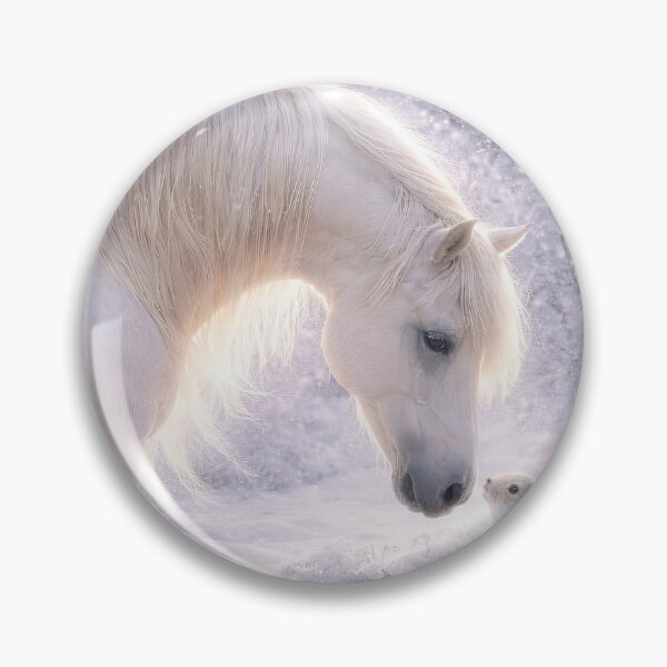 Item preview, Christmas Horse and Rabbit in Snowy Landscape designed and sold by Stephanie Laird.
