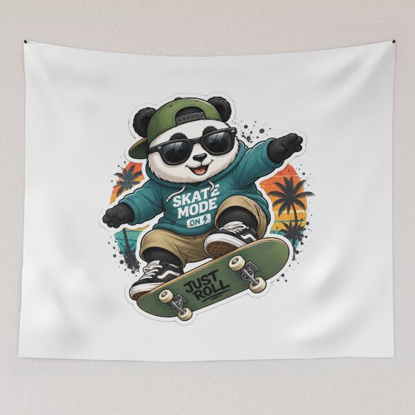 Item preview, Skate Panda designed and sold by Wild Horizon Studio.