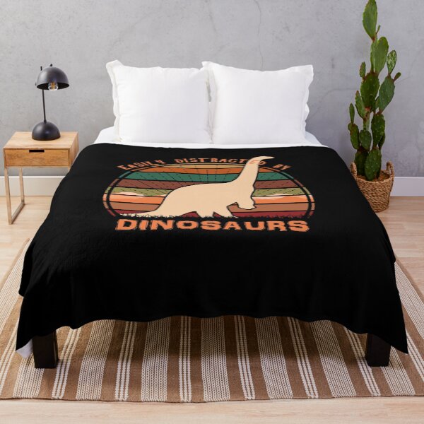 Item preview, Easily Distracted By Dinosaurs Retro Sunset Dino designed and sold by marke770.