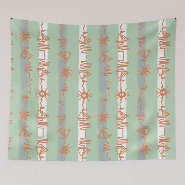 Item preview, Sailing Waterways green designed and sold by LorlovesDesign.