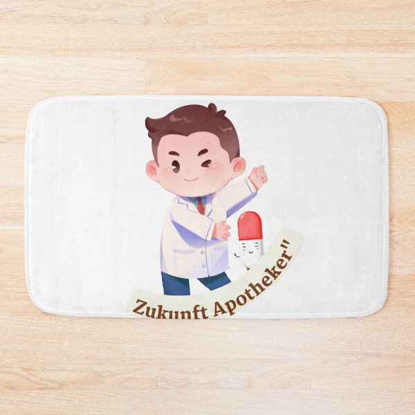 Item preview, Zukunft Apotheker Cute Future Pharmacist Chibi Sticker designed and sold by DoodleIntricate.