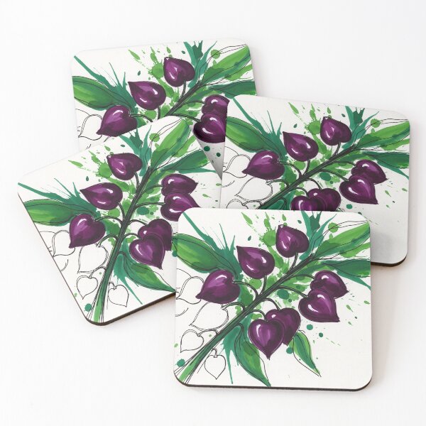 Item preview, Purple Physalis Botanical Study designed and sold by PixorStudio.