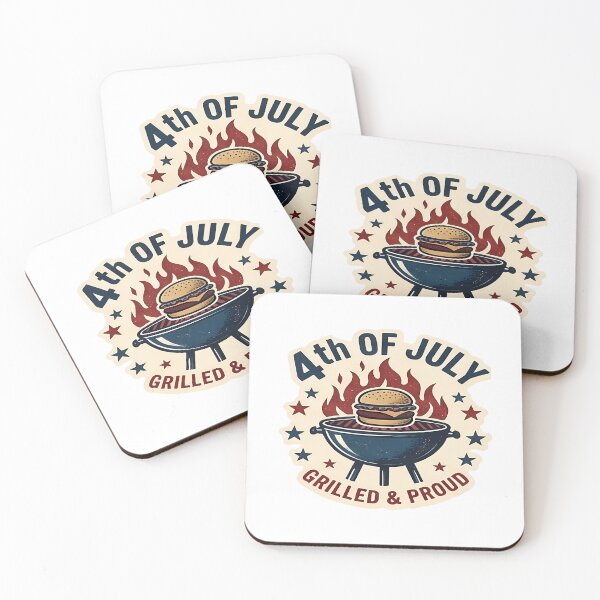 Item preview, 90s retro 4th of July sticker set vintage Independence Day clipart with cute kitsch pop art illustrations for American patriotic holiday celebration digital scrapbooking designed and sold by littleluckystuf.
