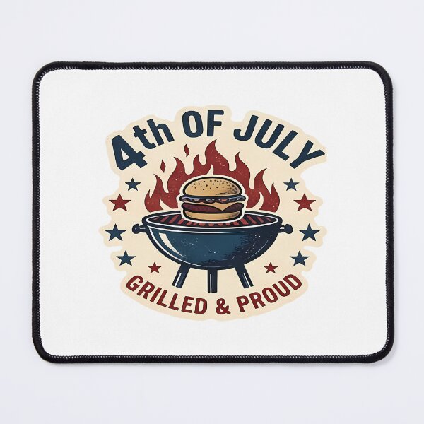 Item preview, 90s retro 4th of July sticker set vintage Independence Day clipart with cute kitsch pop art illustrations for American patriotic holiday celebration digital scrapbooking designed and sold by littleluckystuf.