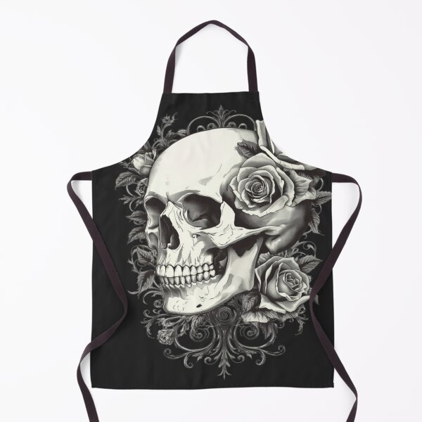Item preview, Gothic Skull and Roses Tattoo Design designed and sold by ItzLacarth.