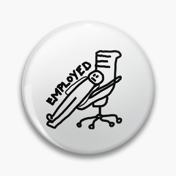 Item preview, Funny Job Sticker designed and sold by ahollondesign.