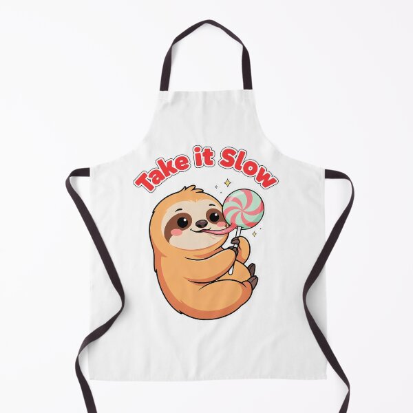 Item preview, Take It Slow Cute Sloth With Lollipop | Kawaii Sloth Lover Gift designed and sold by Cool-cat-art.