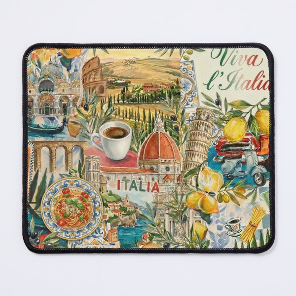 Item preview, Italian collage, favorite places. designed and sold by Knock on my door.
