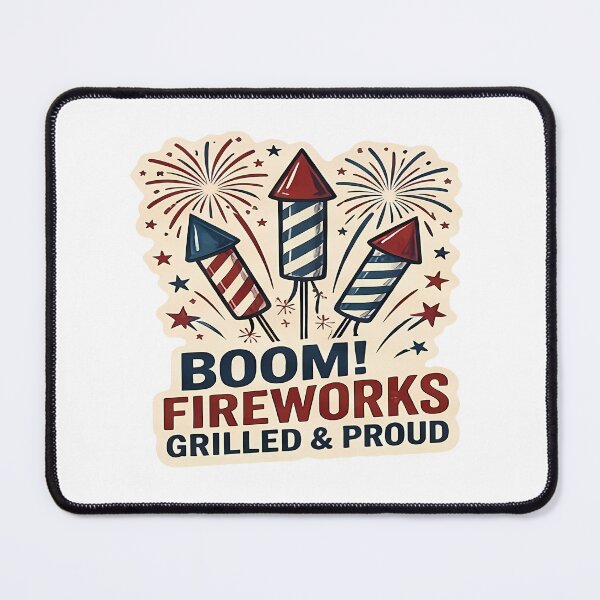 Item preview, 90s retro 4th of July sticker set vintage Independence Day clipart with cute kitsch pop art illustrations for American patriotic holiday celebration digital scrapbooking designed and sold by littleluckystuf.