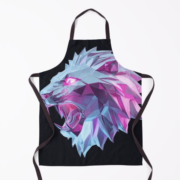 Item preview, Geometric Neon Lion Low Poly Art designed and sold by ItzLacarth.