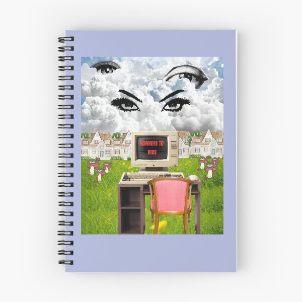 Item preview, "Nowhere To Hide" Weirdcore/Dreamcore Retro Tech Collage designed and sold by Side By Side Studio.