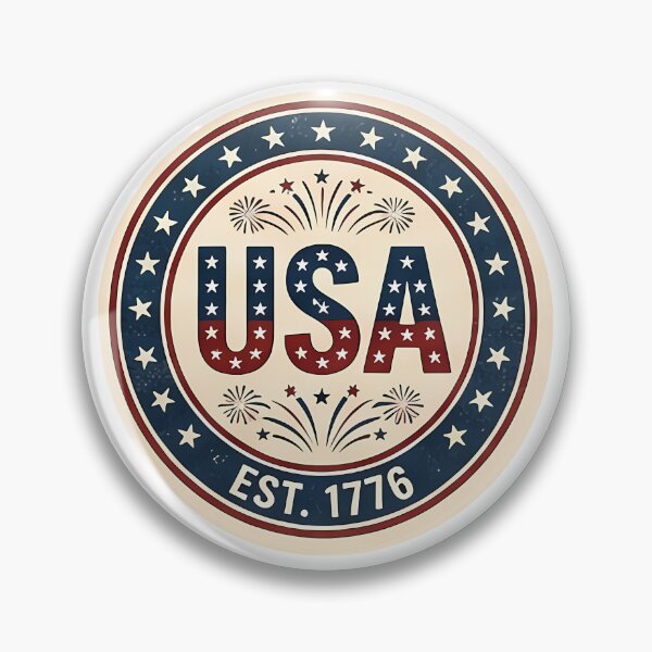 Item preview, 90s retro 4th of July sticker set vintage Independence Day clipart with cute kitsch pop art illustrations for American patriotic holiday celebration digital scrapbooking designed and sold by littleluckystuf.
