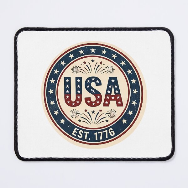 Item preview, 90s retro 4th of July sticker set vintage Independence Day clipart with cute kitsch pop art illustrations for American patriotic holiday celebration digital scrapbooking designed and sold by littleluckystuf.