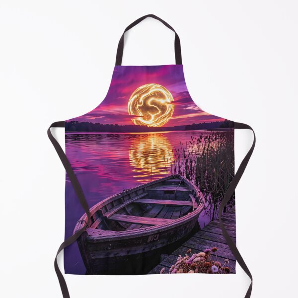Item preview, Magical world of colors: Mystical sunset on a tranquil lake designed and sold by VoidVeilStudio.