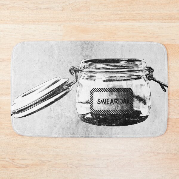 Item preview, Empty Swear Jar Open Lid Dark Humor Glass Art designed and sold by Ghoul Enterprises.