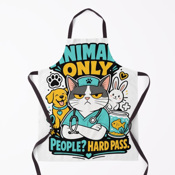 Item preview, Vet Tech Funny Animals Only People Hard Pass designed and sold by VisualArtsOasis.