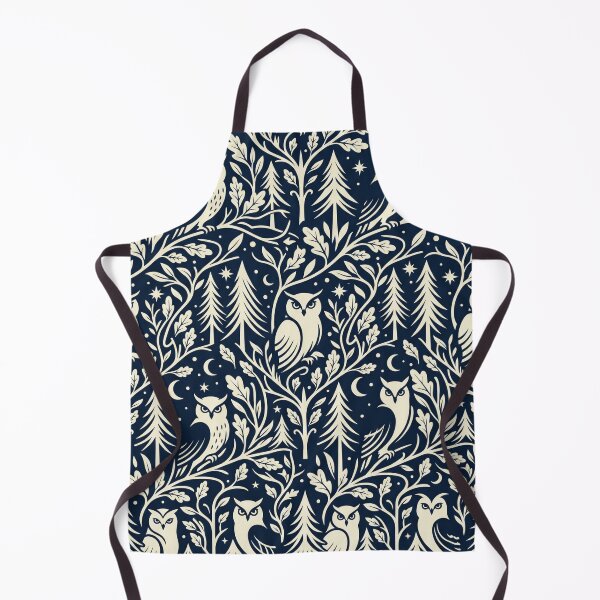 Item preview, Hidden Owl Forest Seamless Pattern | Optical Illusion Woodland Design designed and sold by Rovano.