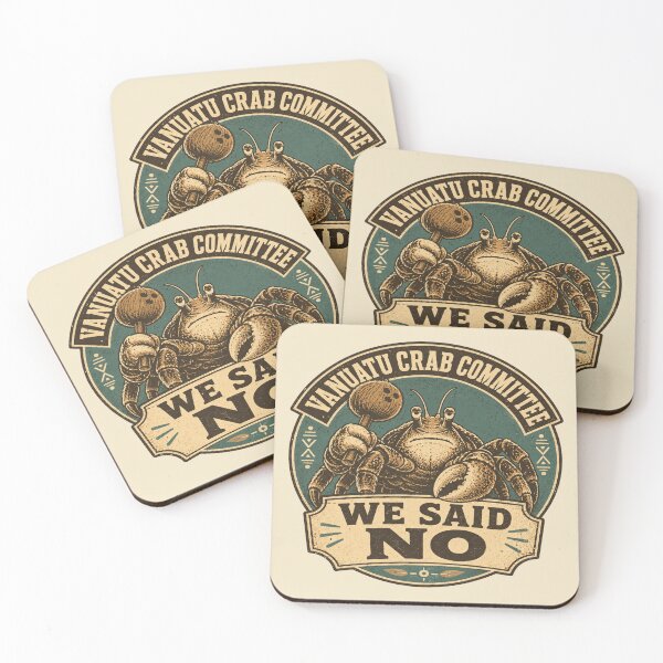 Item preview, Vanuatu Crab Committee We Said No Funny Coconut Crab designed and sold by POD DYNASTY.