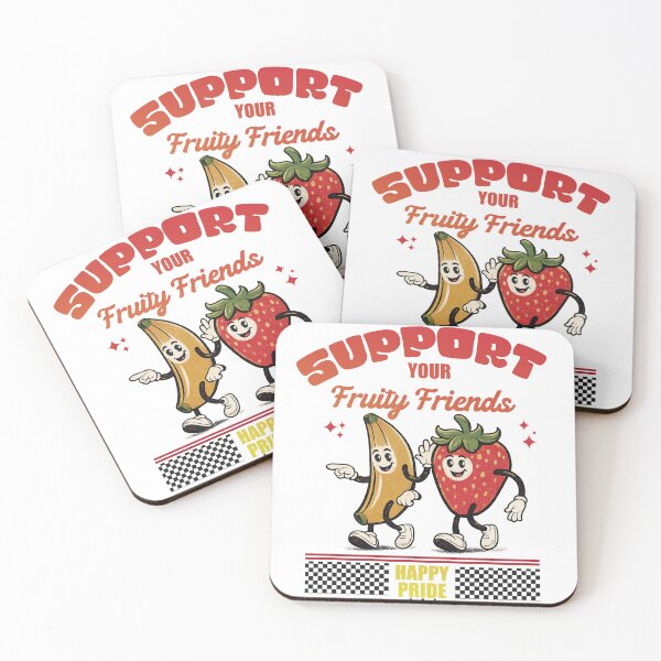 Item preview, SUPPORT YOUR FRUITY FRIENDS PRIDE 2026 designed and sold by delllsdesigns.