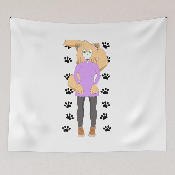 Item preview, Cute Catgirl with Paws designed and sold by TimCreations.