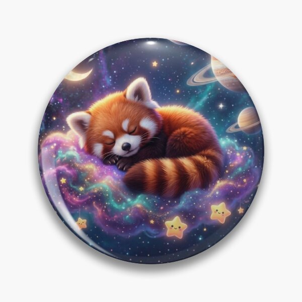 Item preview, ​The Nebula Sleeper - Cozy Red Panda in Space. designed and sold by JoyNest = "The nest of joy".