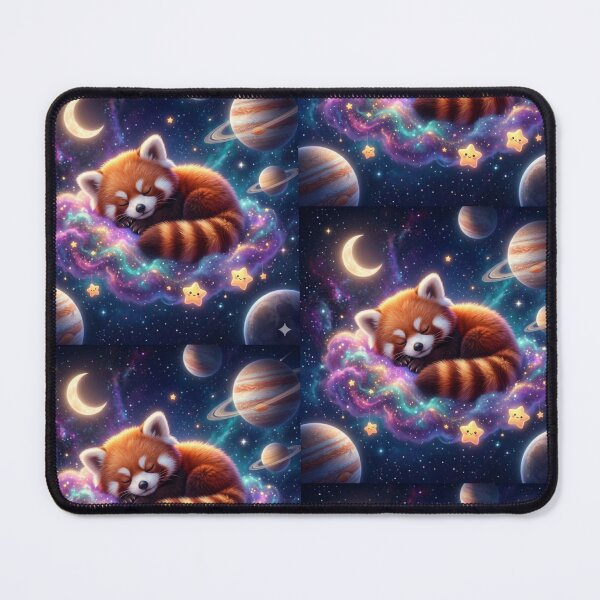 Item preview, The Nebula Sleeper - Cozy Red Panda in Space. designed and sold by JoyNest = "The nest of joy".