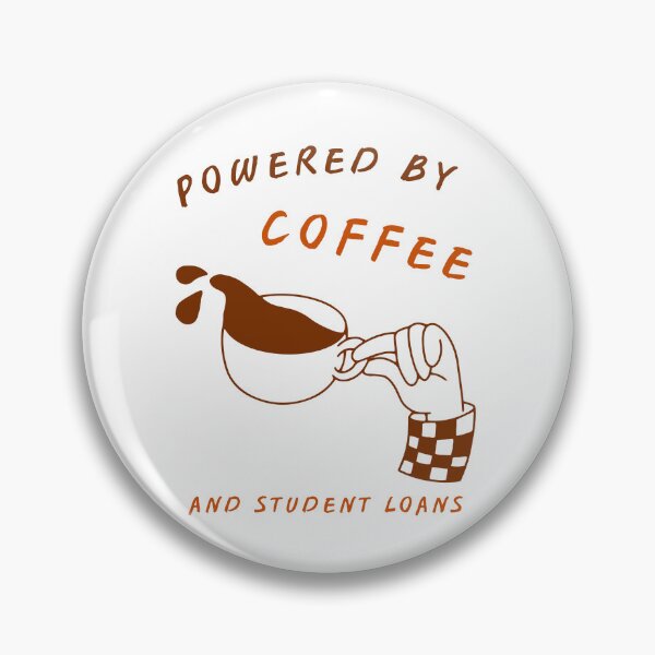 Item preview, Powered by Coffee and Student Loans Funny Teacher Gift designed and sold by SleepyPanda_Designs.