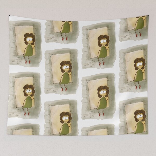 Item preview, A girl in love waiting at the window. designed and sold by Alê Diaz Design Studio.