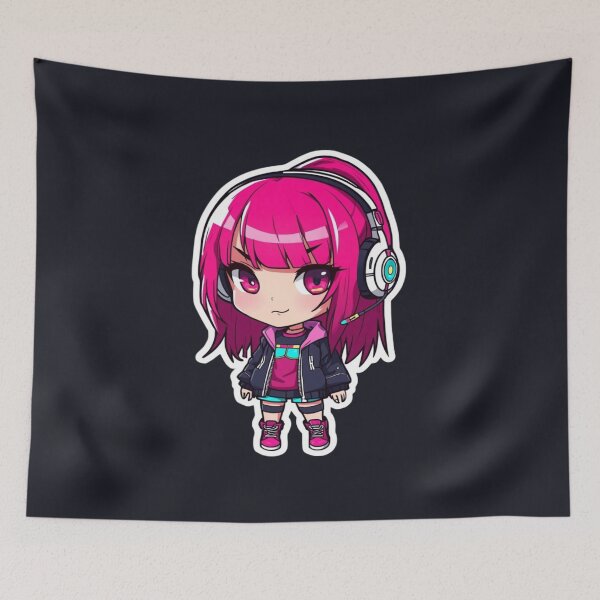 Item preview, Cute Chibi Anime Gamer Girl Illustration designed and sold by ItzLacarth.