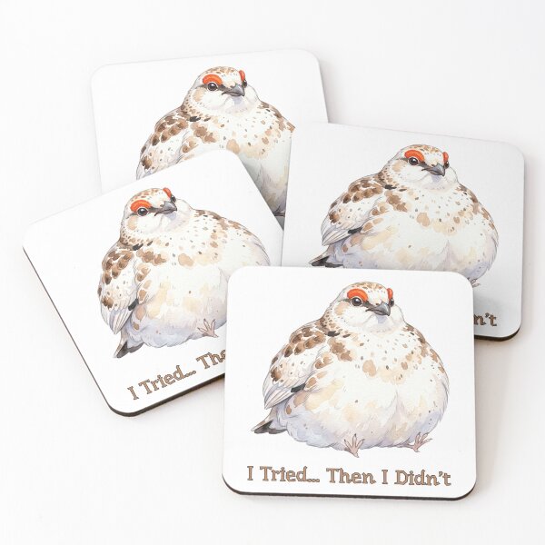 Item preview, Willow Ptarmigan Awebo Bird I Tried Then I Didn’t | Funny Meme Bird designed and sold by HelgaCraftery.