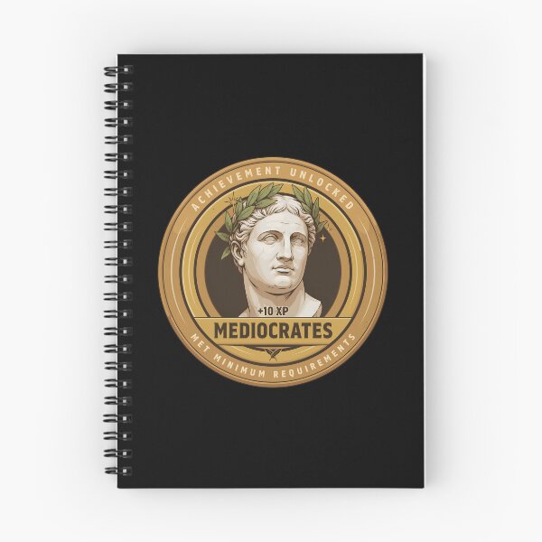 Item preview, Mediocrates Funny Philosopher Design | Ancient Coin, Achievement Badge & Museum Plaque Humor designed and sold by Lina Caro.