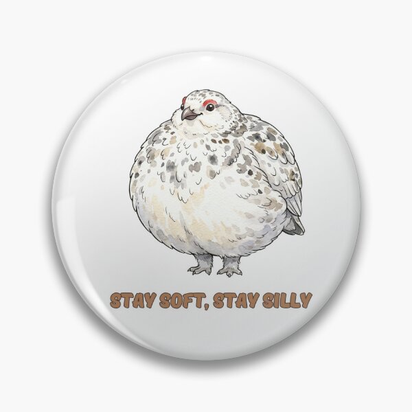 Item preview, Willow Ptarmigan Awebo Bird Stay Soft Stay Silly | Cute Meme Bird designed and sold by HelgaCraftery.